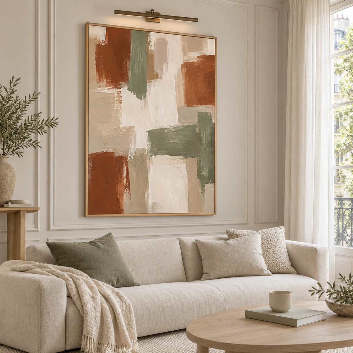 Abstract Art | Terracotta & Sage
