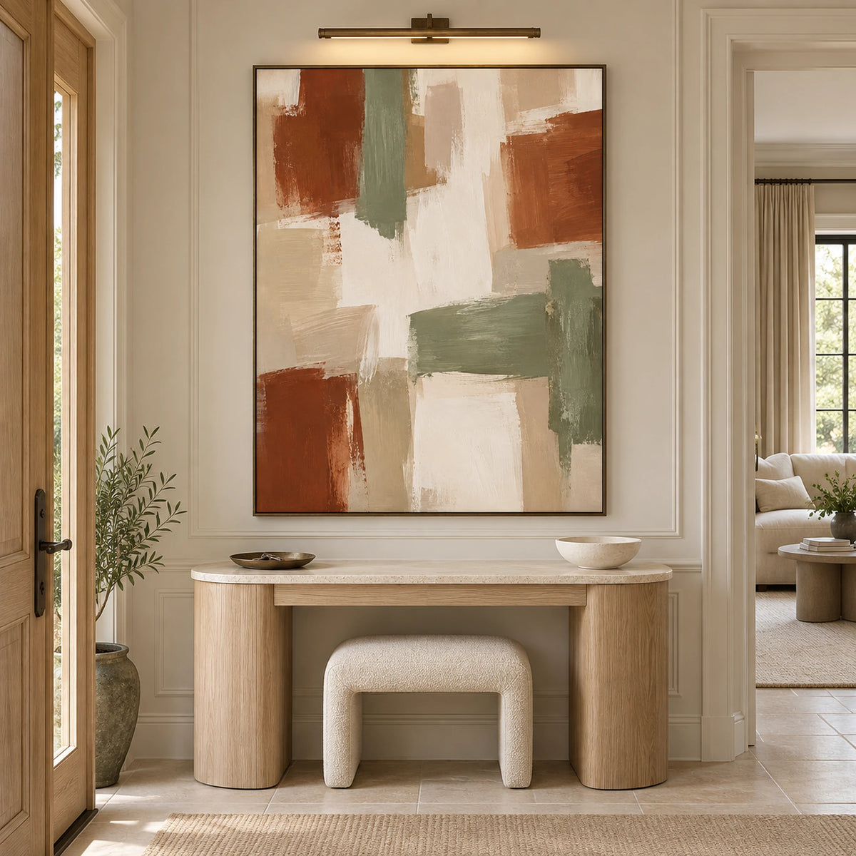 Abstract Art | Terracotta & Sage