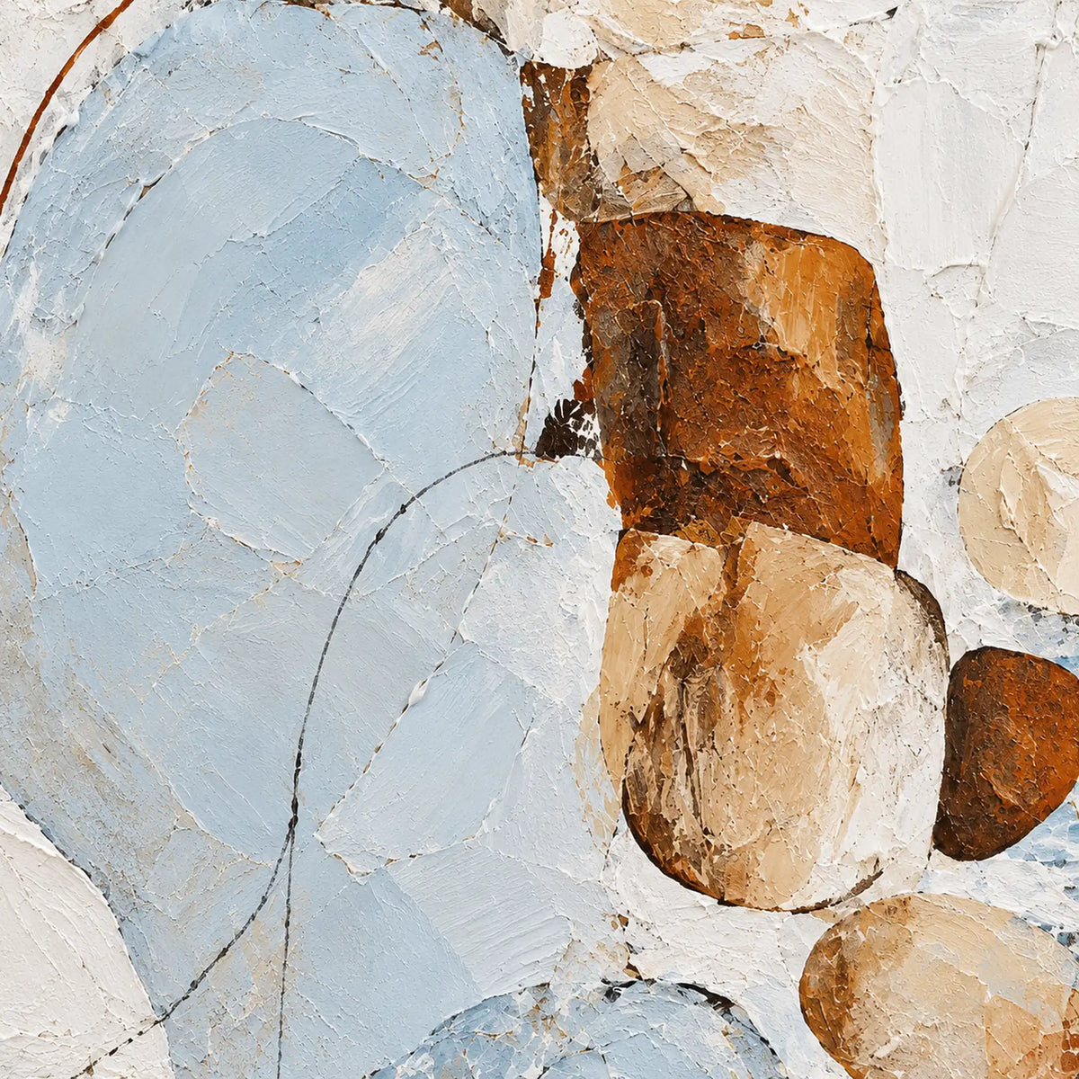 Abstract Art | Sky Pebble Stack