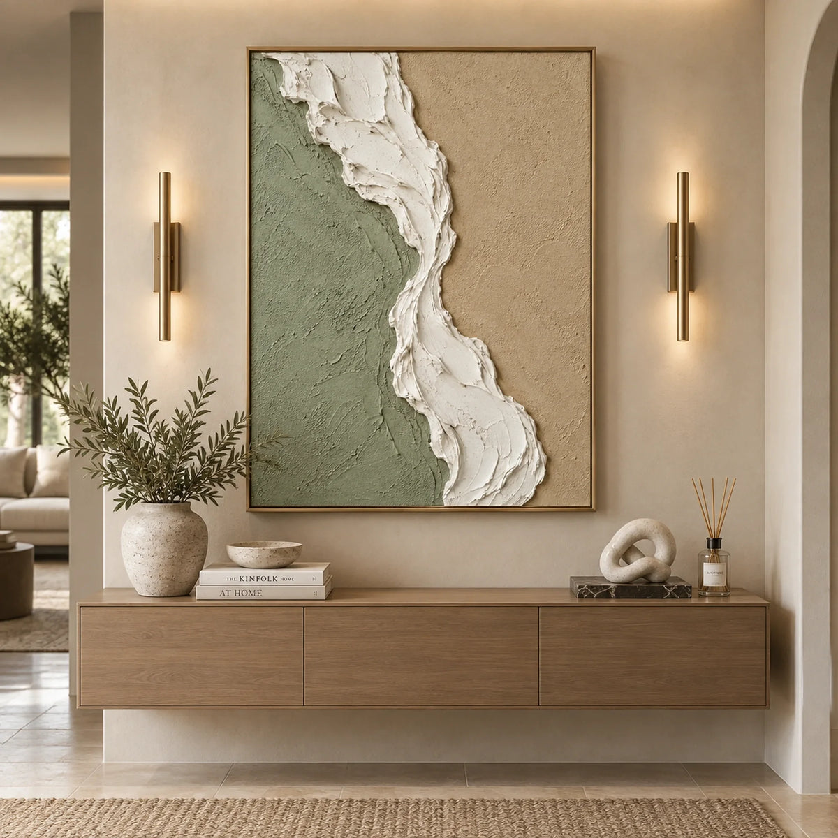 3D Textured Art | Between Two Shores