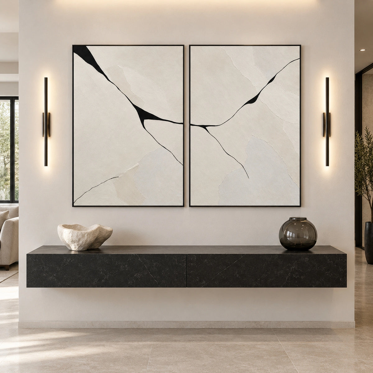 Diptych Art | Where Silence Breaks