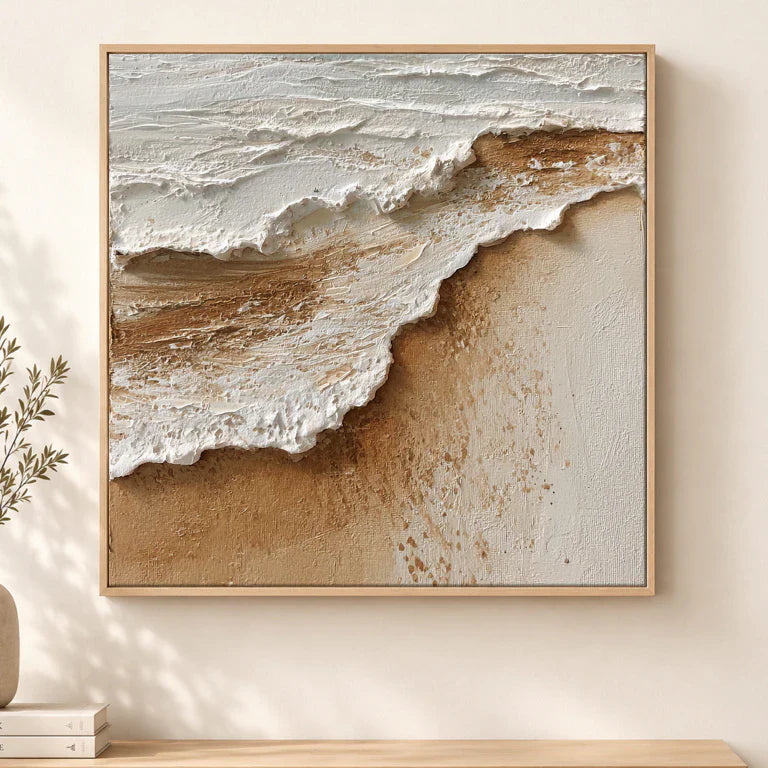3D Textured Art | Sand and Sea Edge