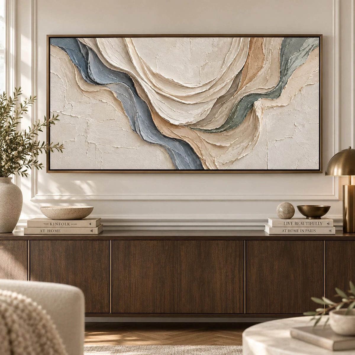 Sculptural wall Art |Soft Crossing