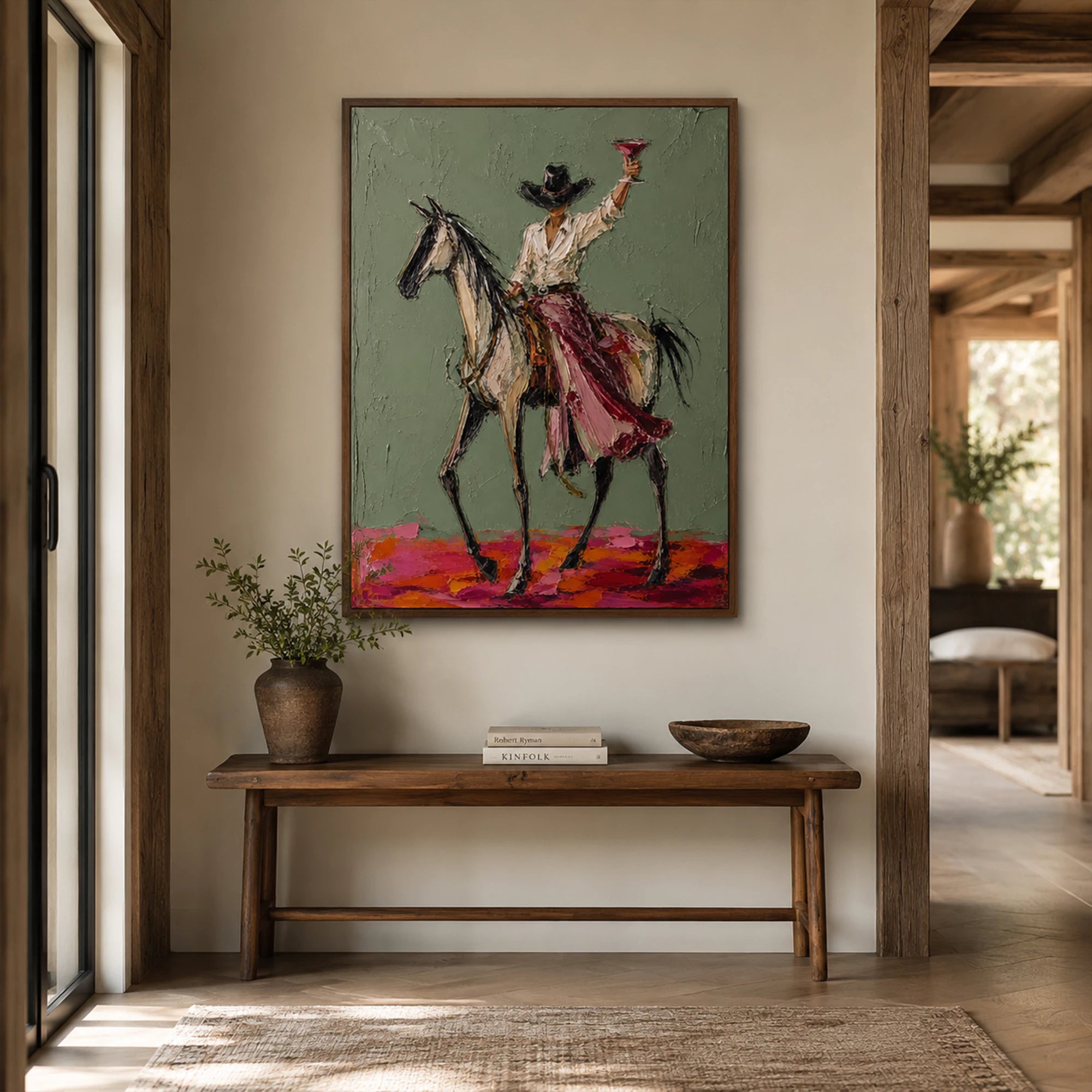 Western Art | He Rode Into the Evening