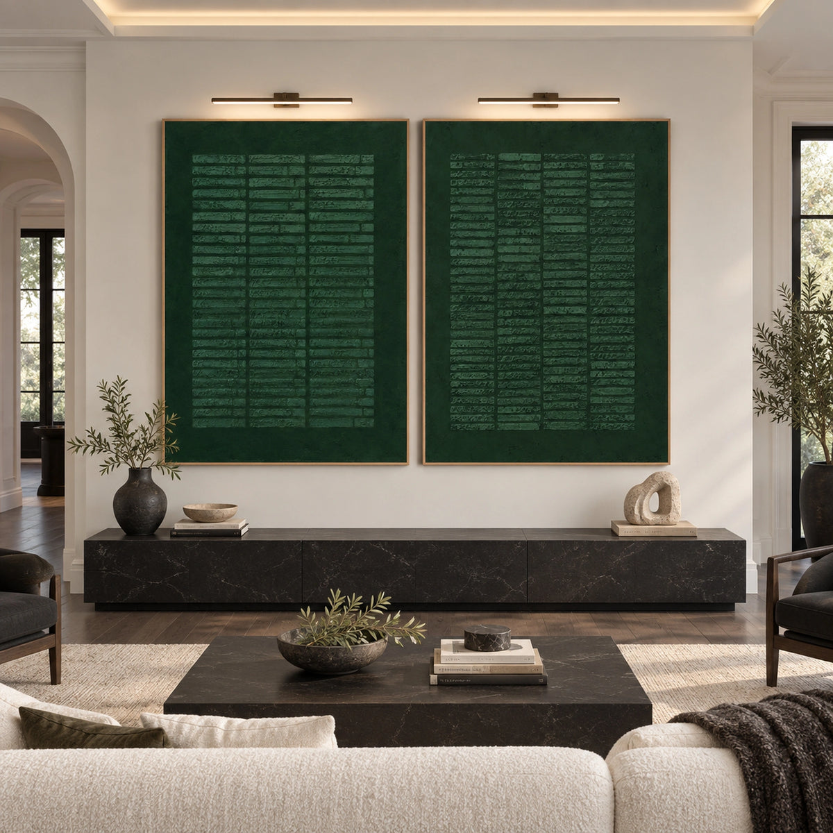 Diptych Art | Forest Frequencies