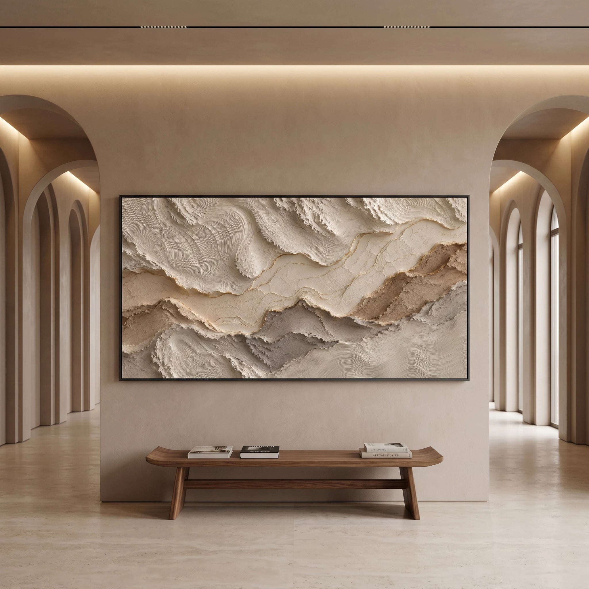 3D Textured Art | Tidal Earth Layers