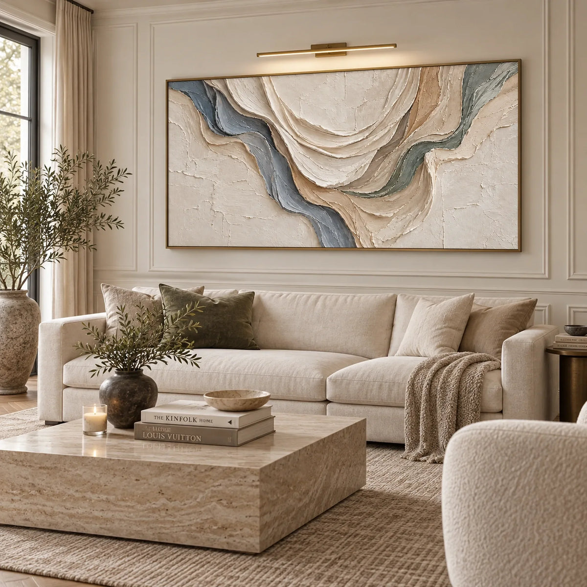 Sculptural wall Art |Soft Crossing