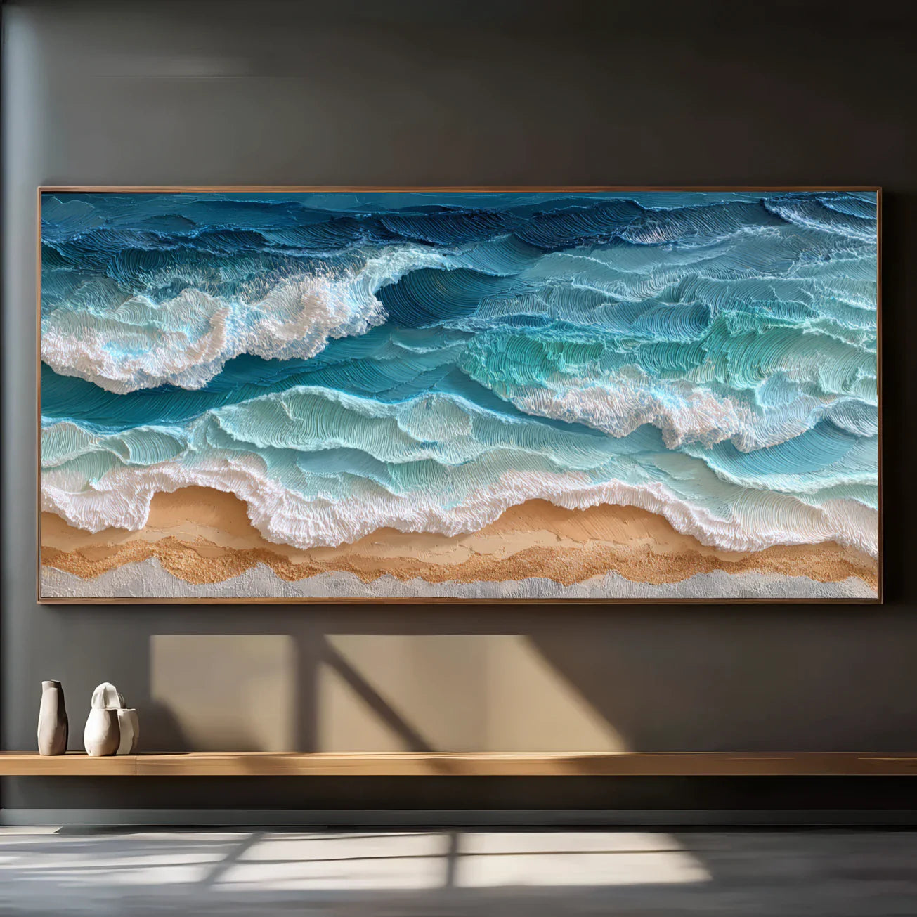 3D Textured Ocean Art | Shoreline Drift
