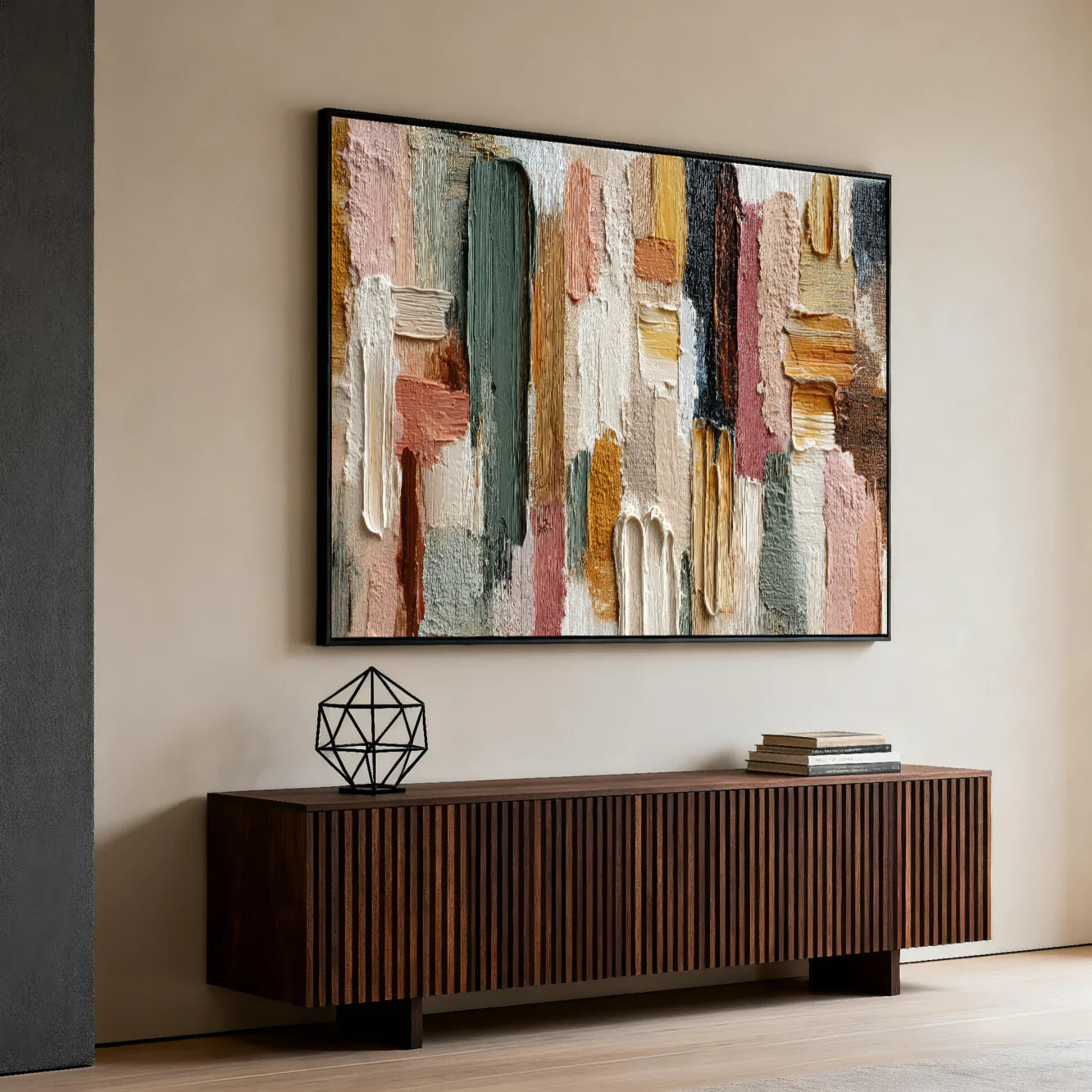 3D Textured Abstract Art | Layered Palette