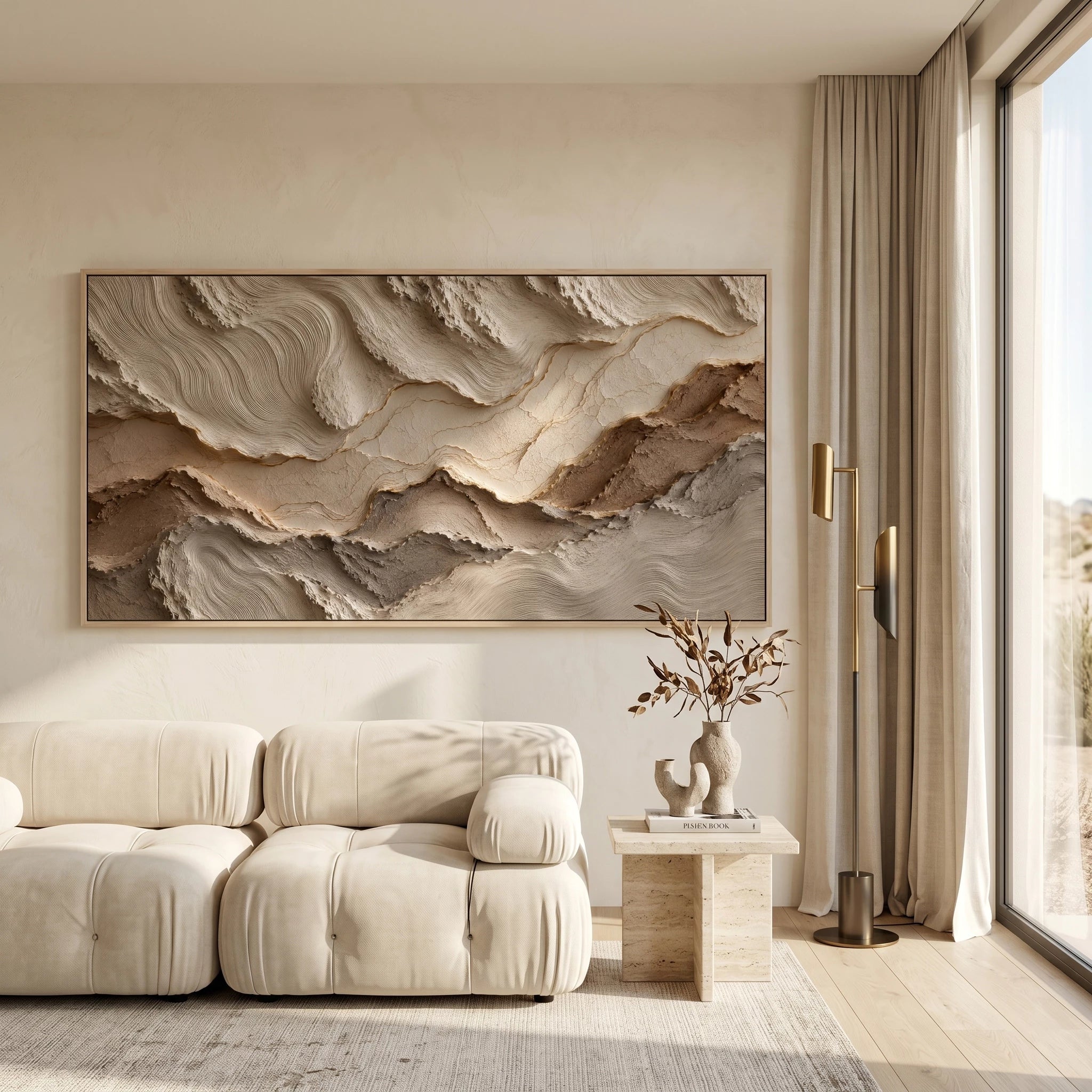 3D Textured Art | Tidal Earth Layers