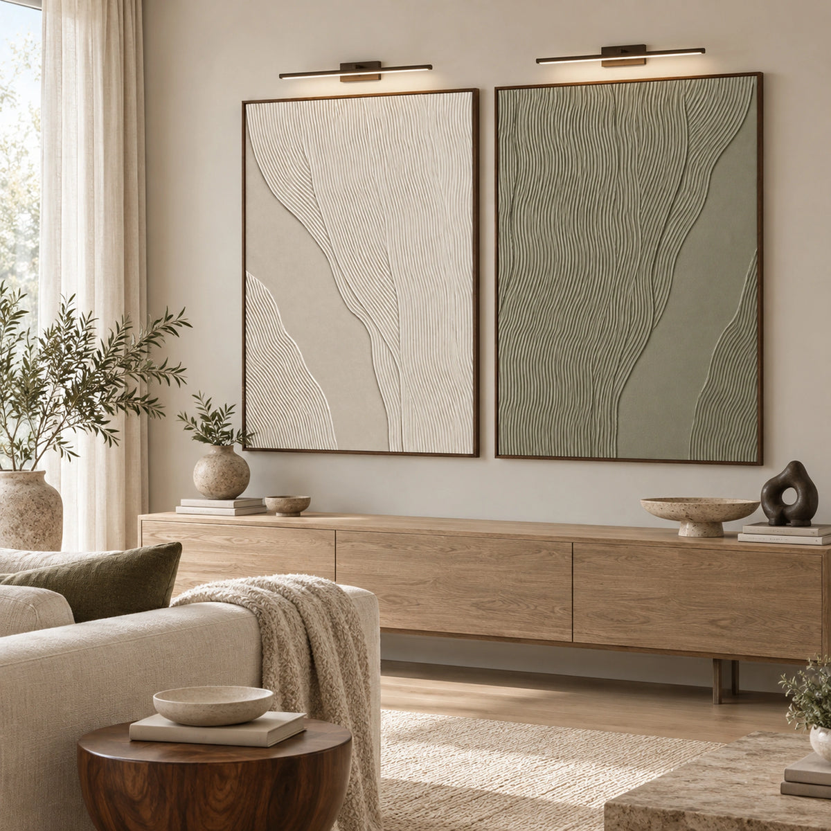 Diptych Art| Quiet Tides