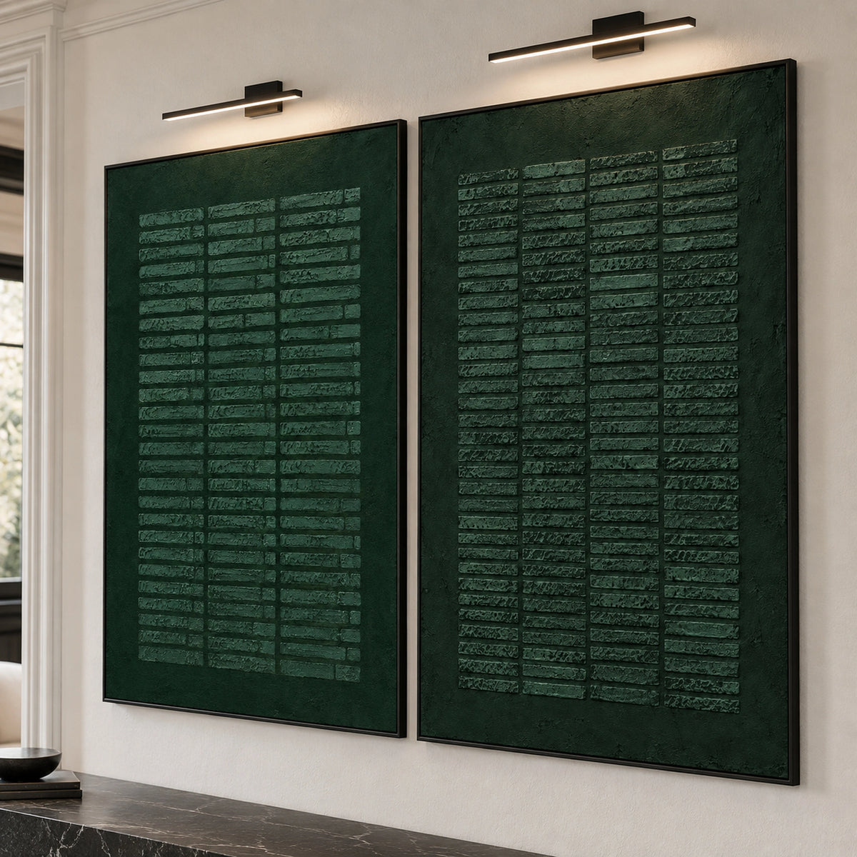Diptych Art | Forest Frequencies