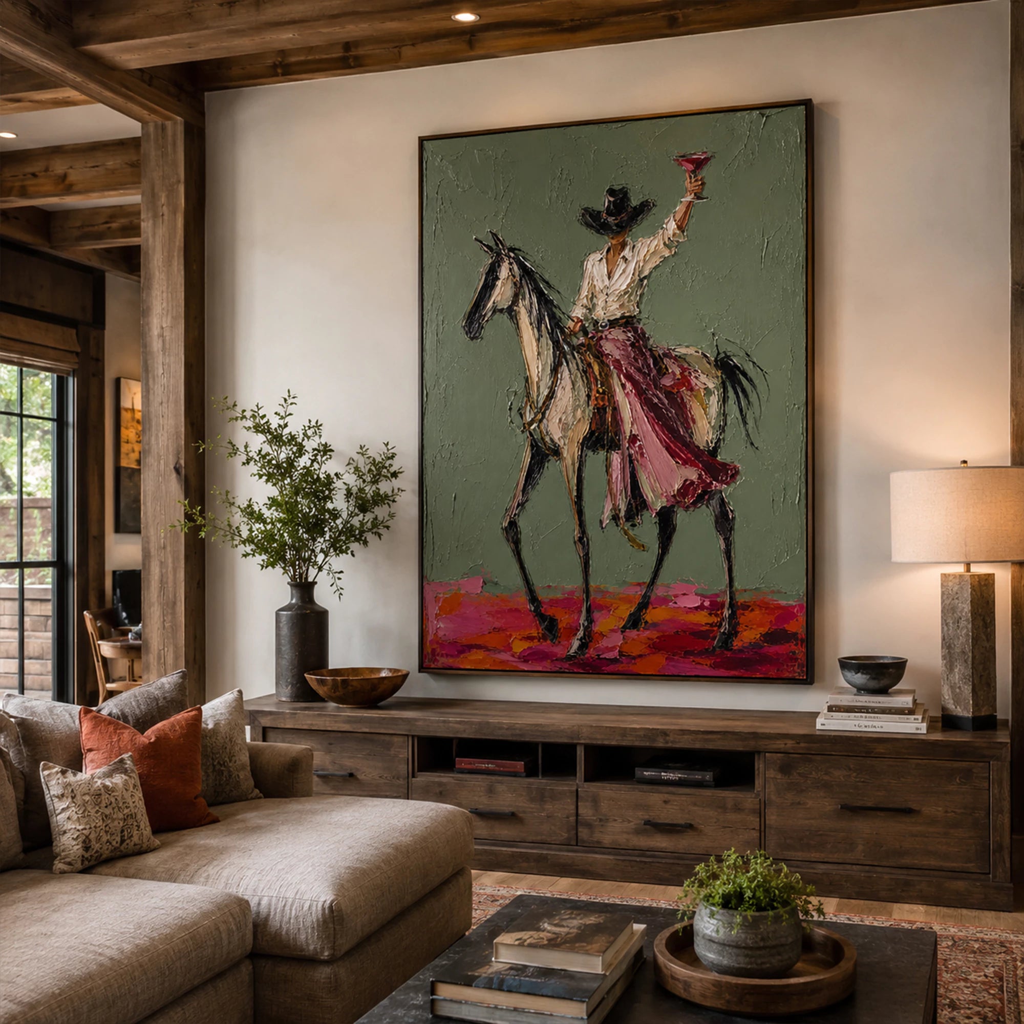 Western Art | He Rode Into the Evening