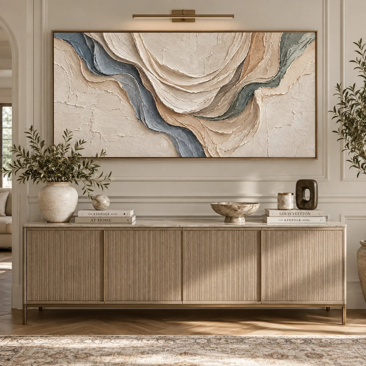 Sculptural wall Art |Soft Crossing
