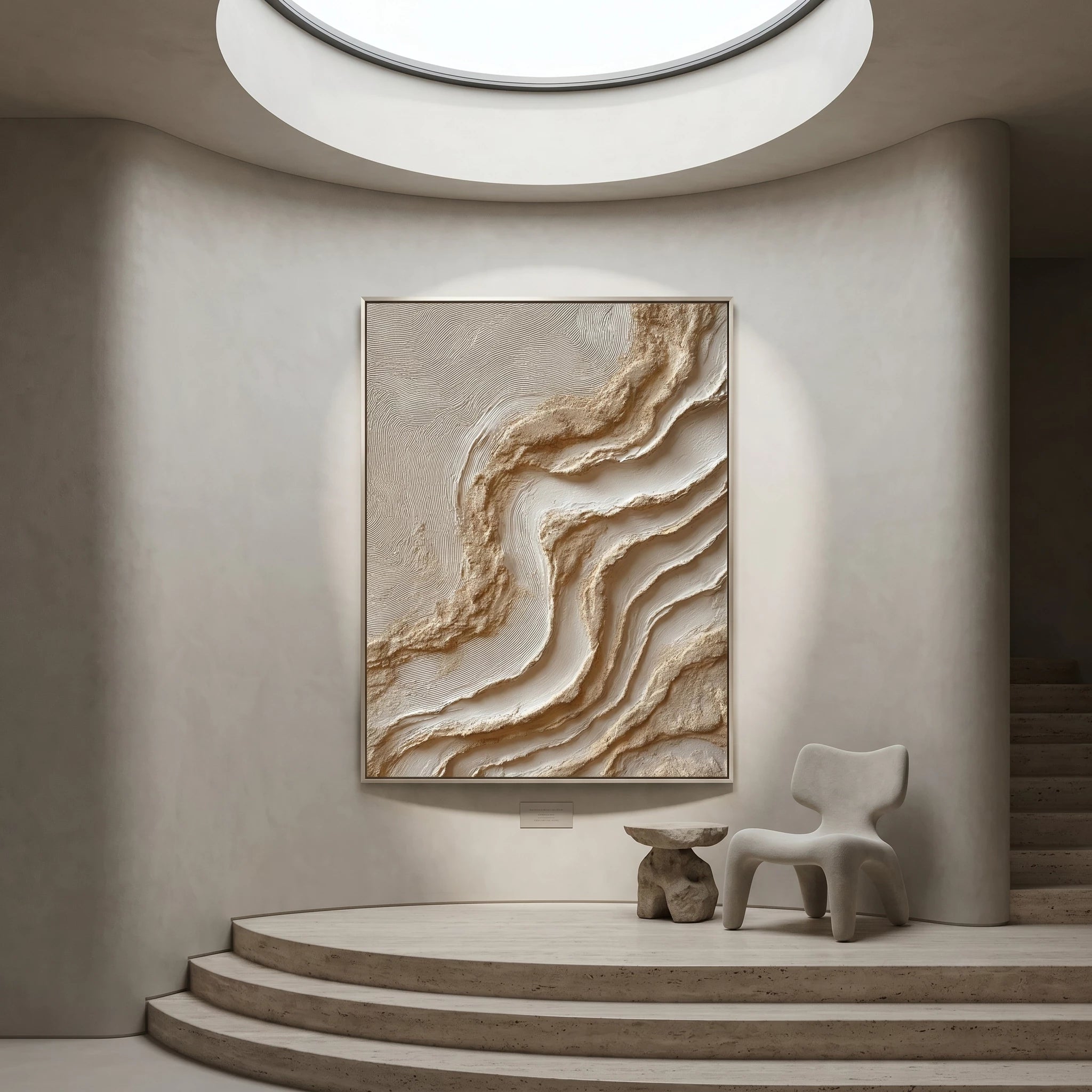 3D Textured Art | Desert Mineral Flow
