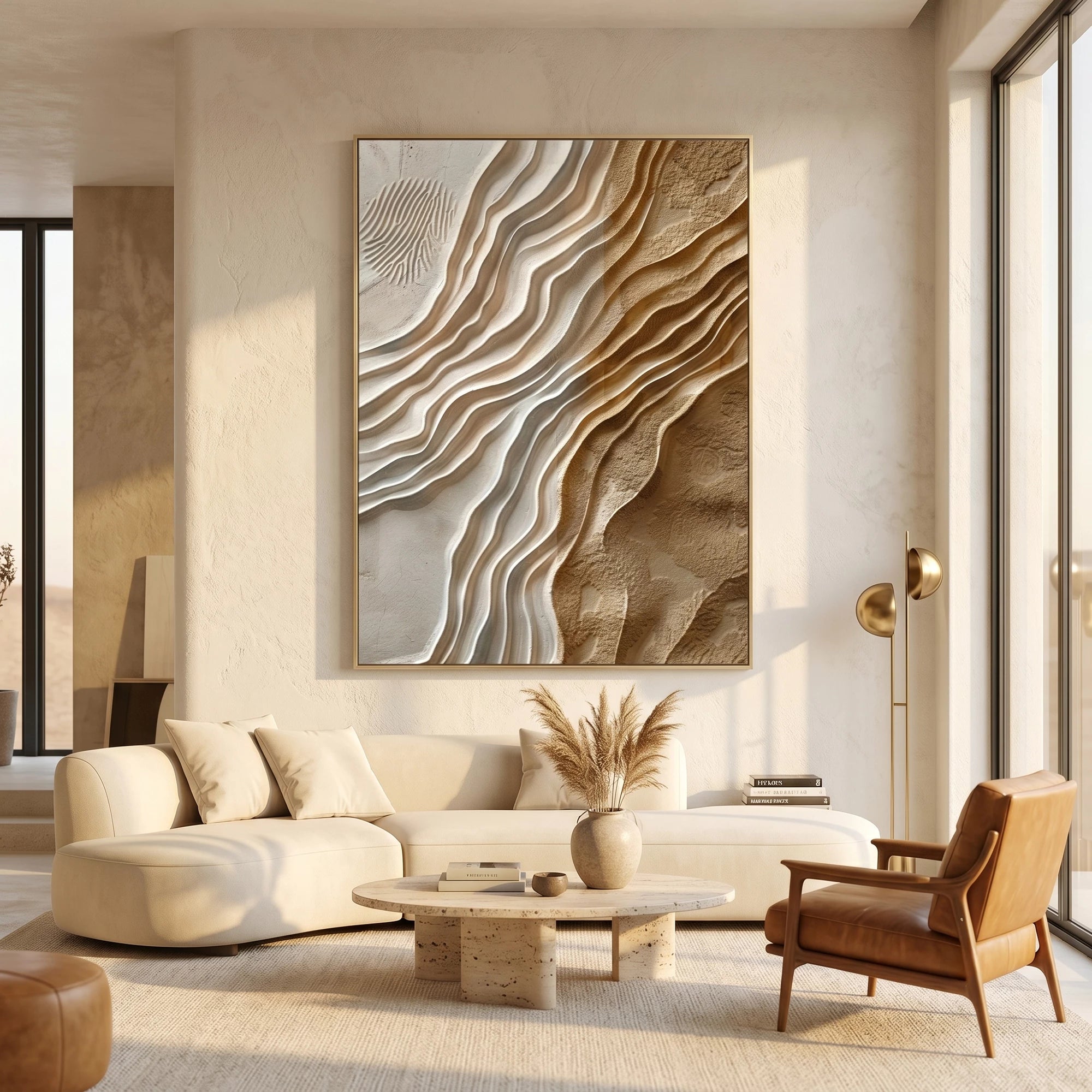 3D Textured Art | Desert Flow Contrast