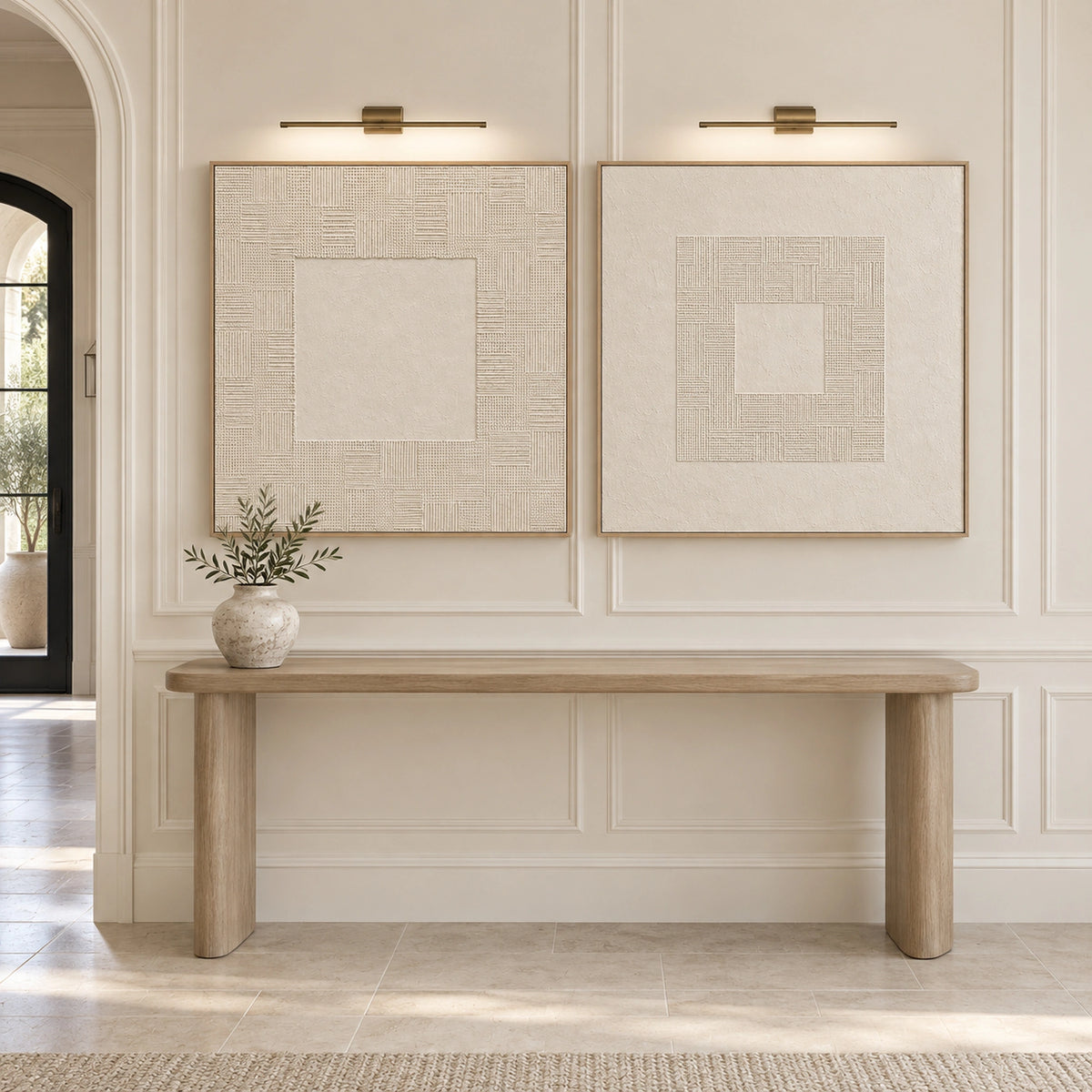Diptych Art |Quiet Thresholds