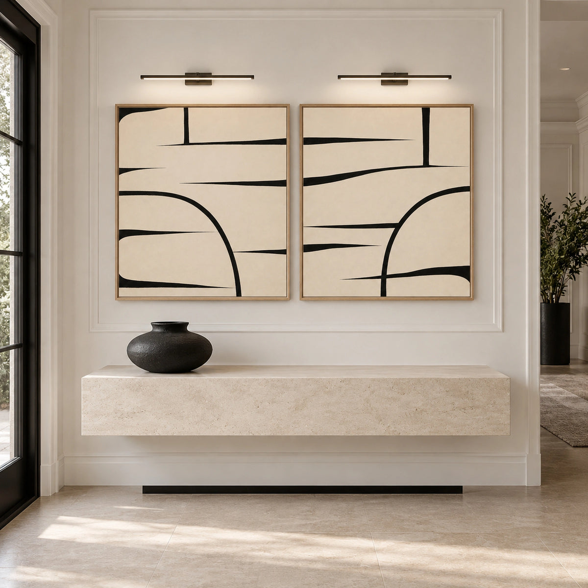Diptych Art | Crossing Currents