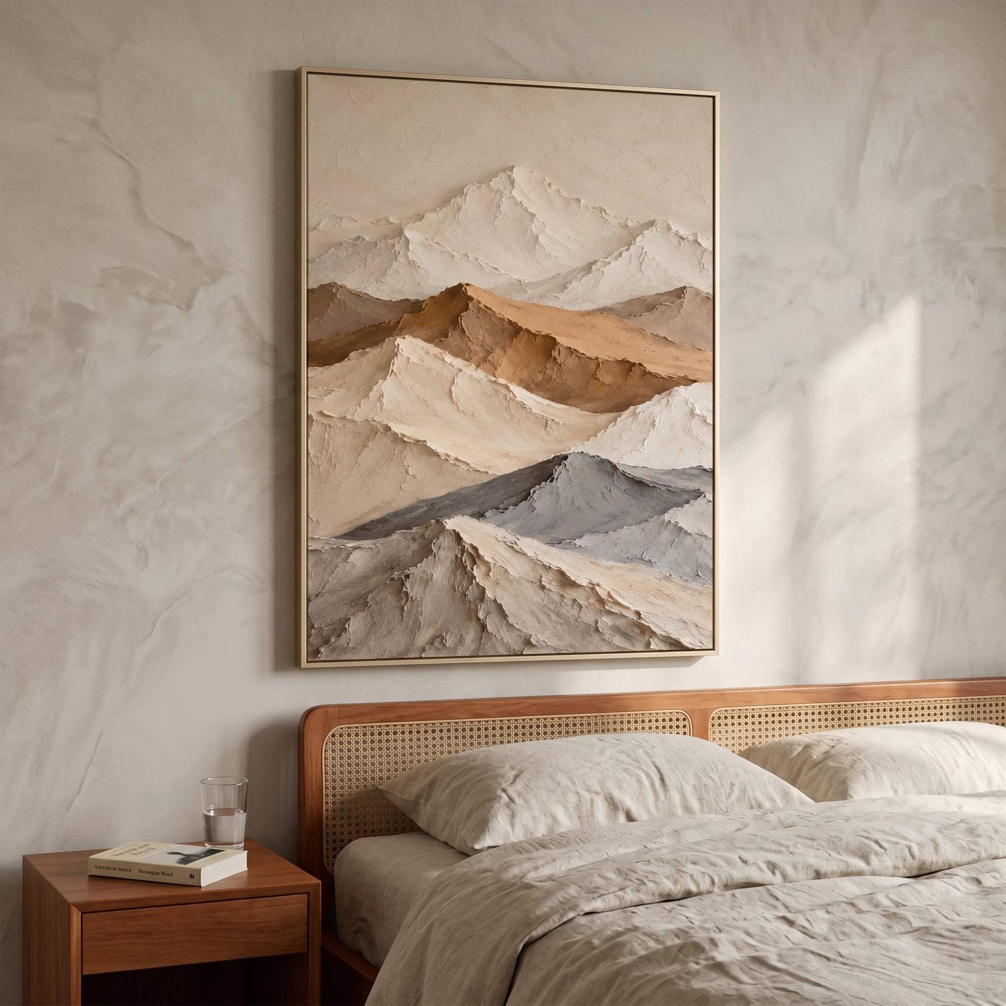 3D Textured Art | Desert Layered Silence