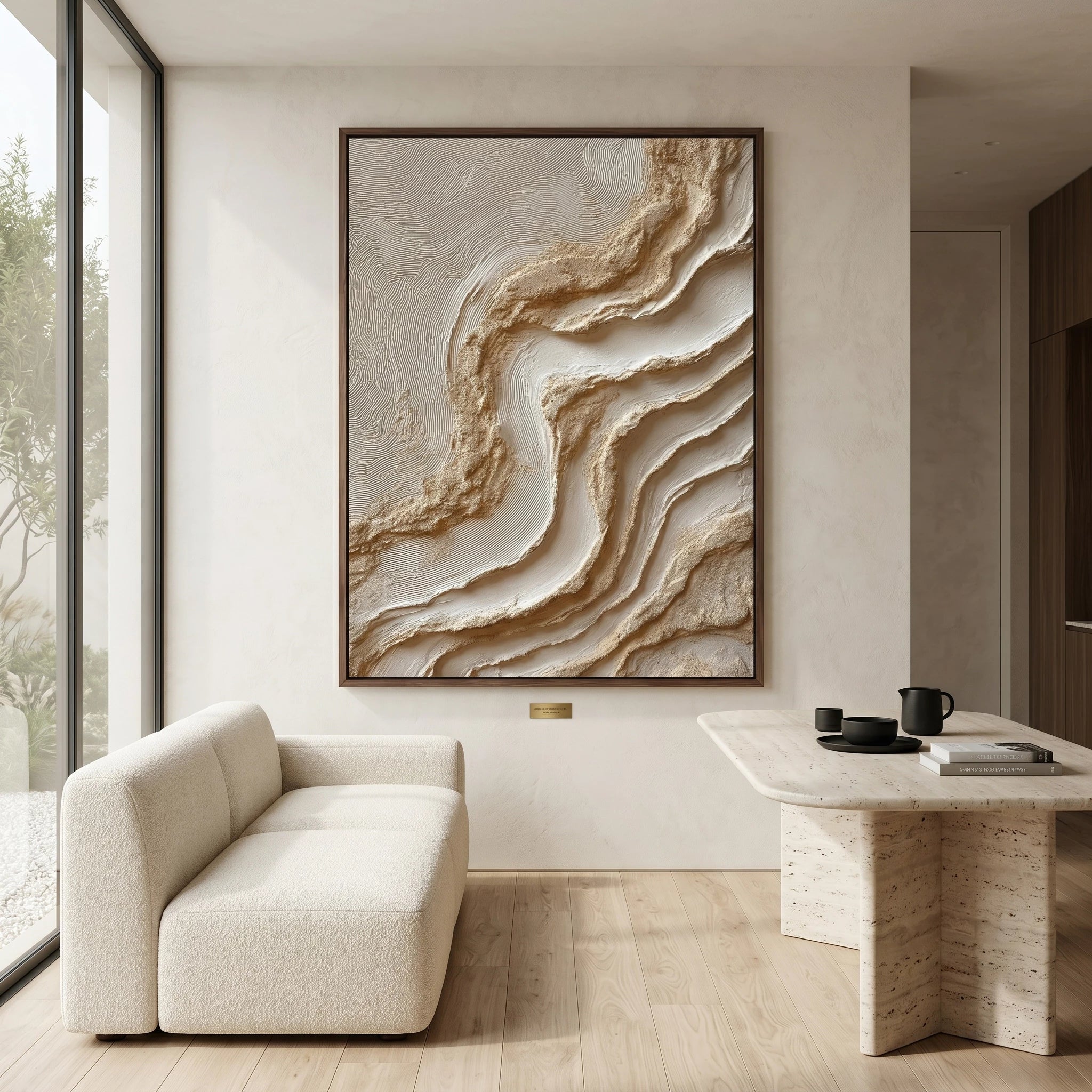 3D Textured Art | Desert Mineral Flow