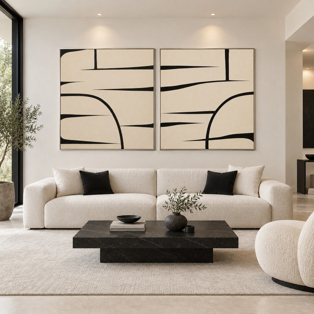 Diptych Art | Crossing Currents