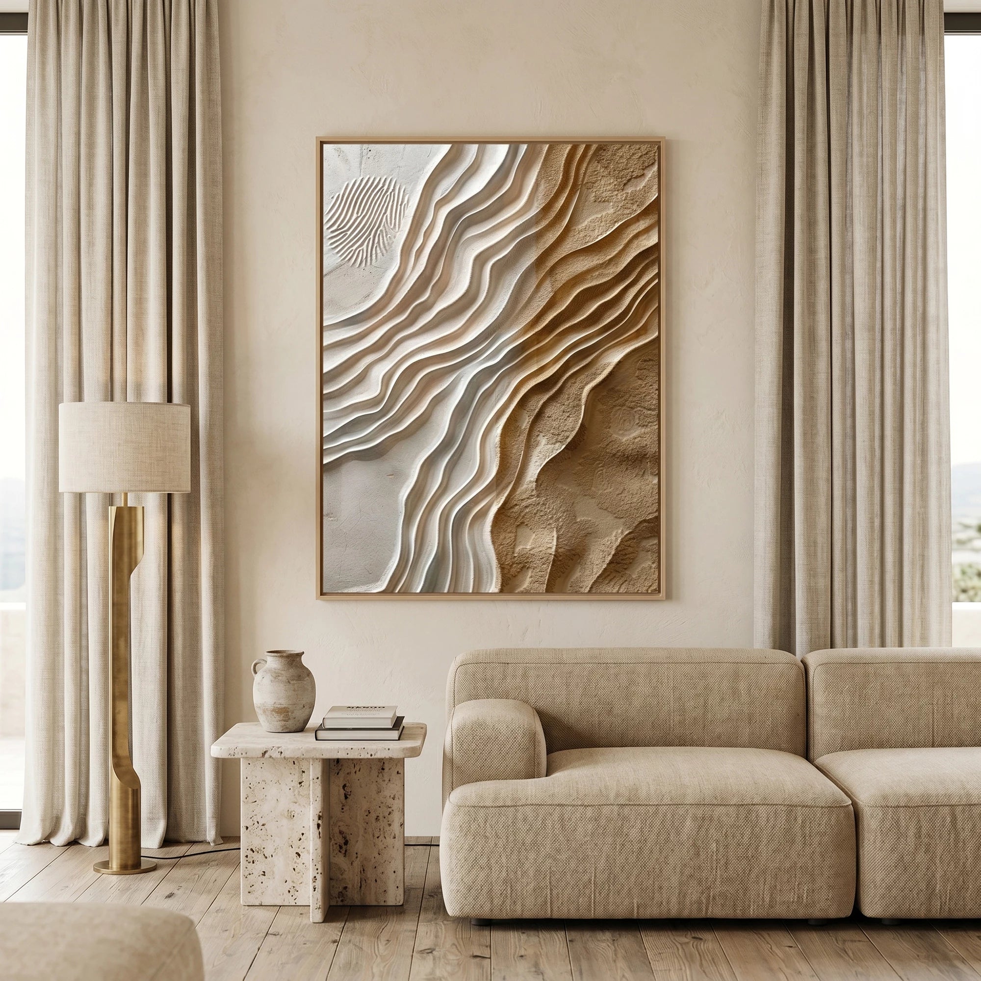 3D Textured Art | Desert Flow Contrast