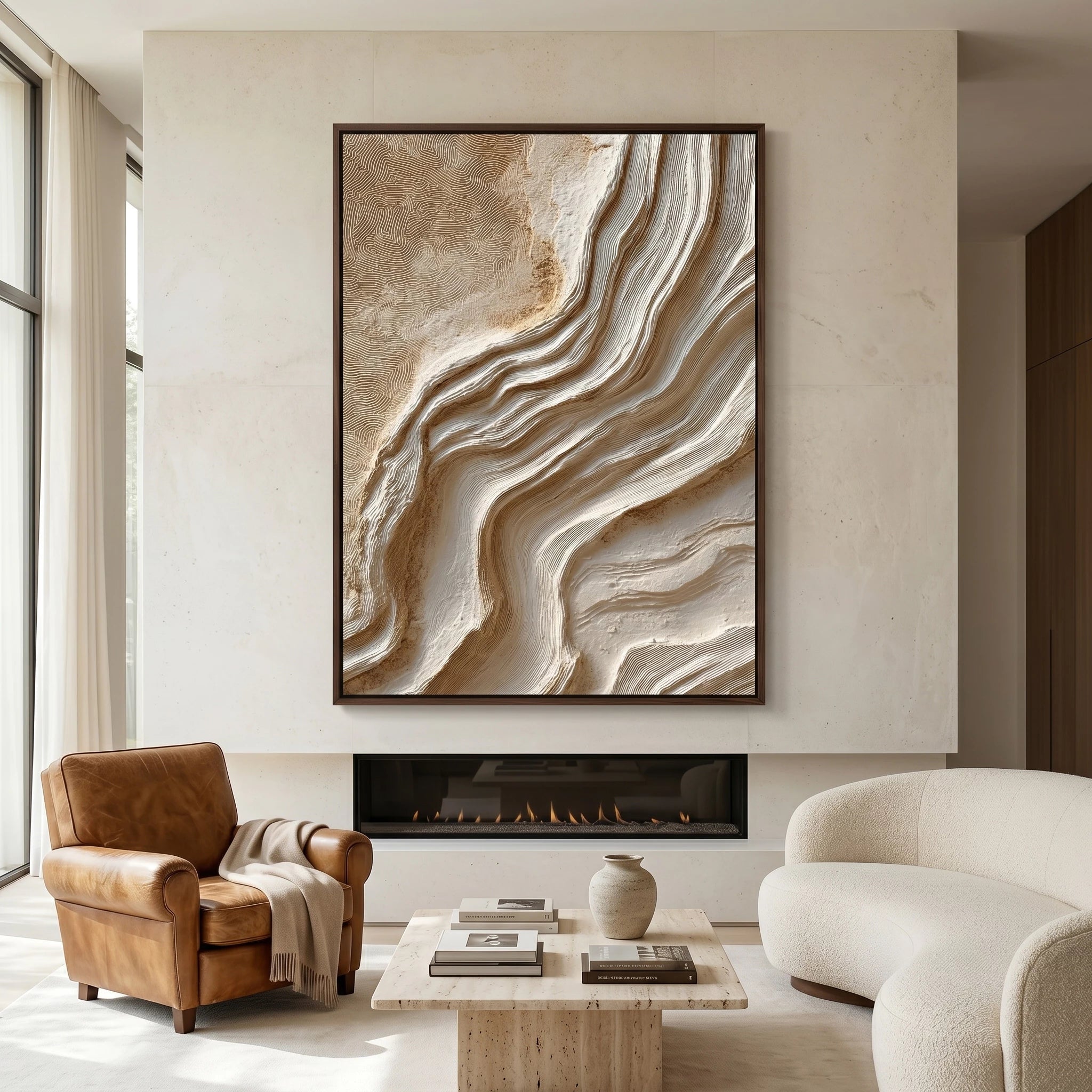 3D Textured Art | Flowing Strata