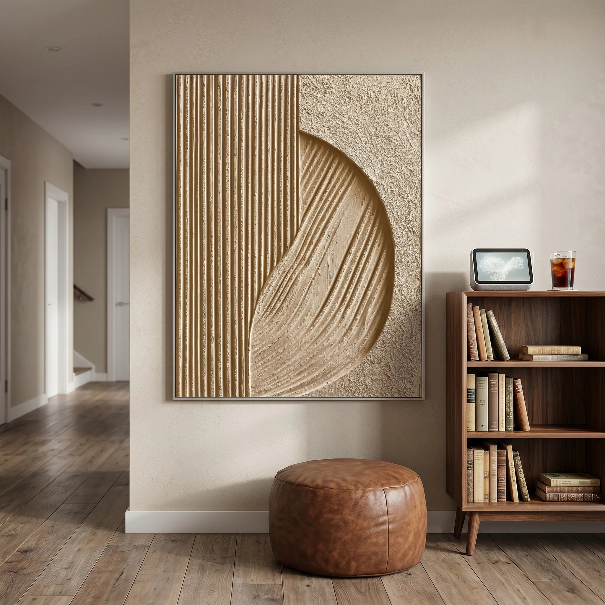 3D Textured Art | Neutral Arc Relief