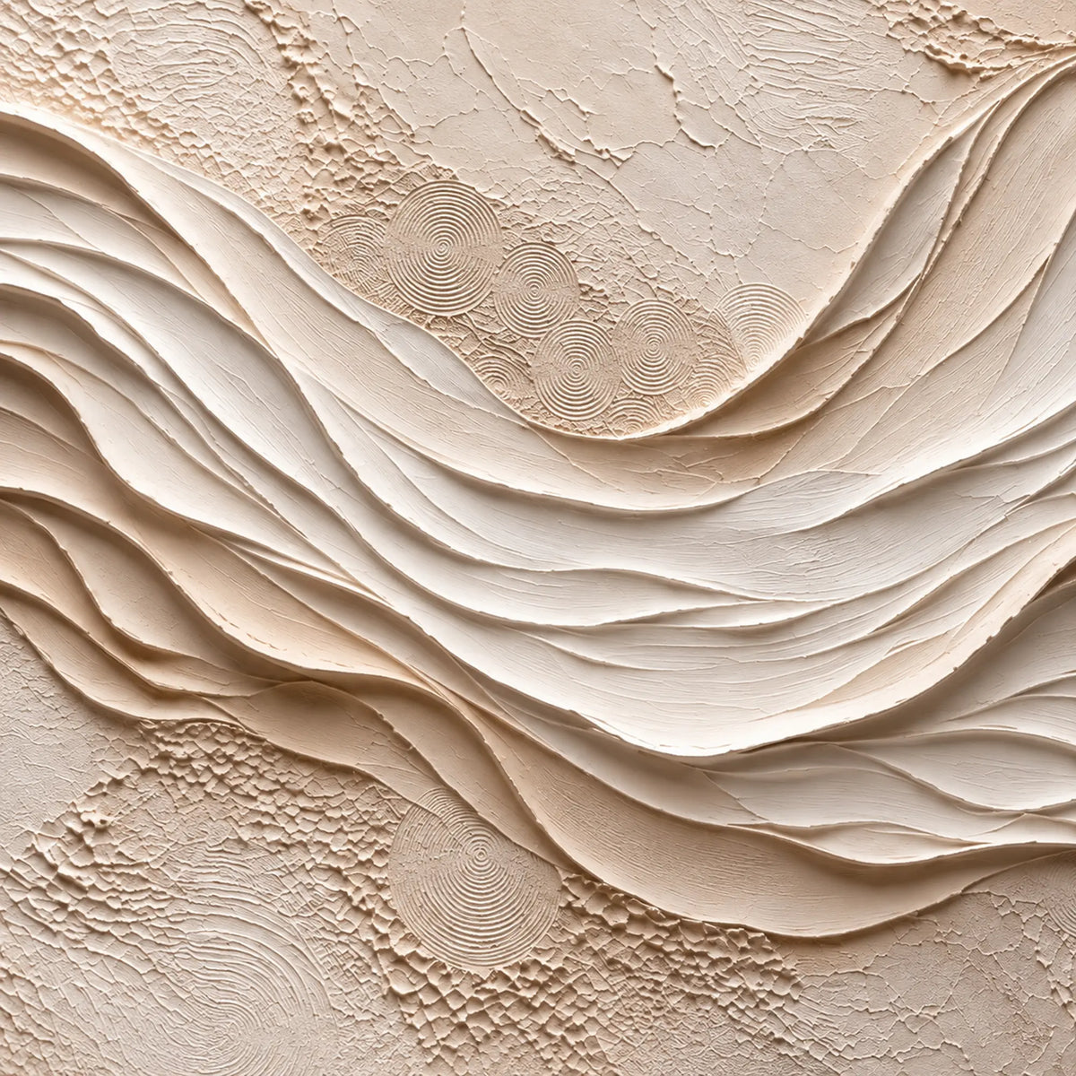 Sculptural wall Art | Desert Silk Waves