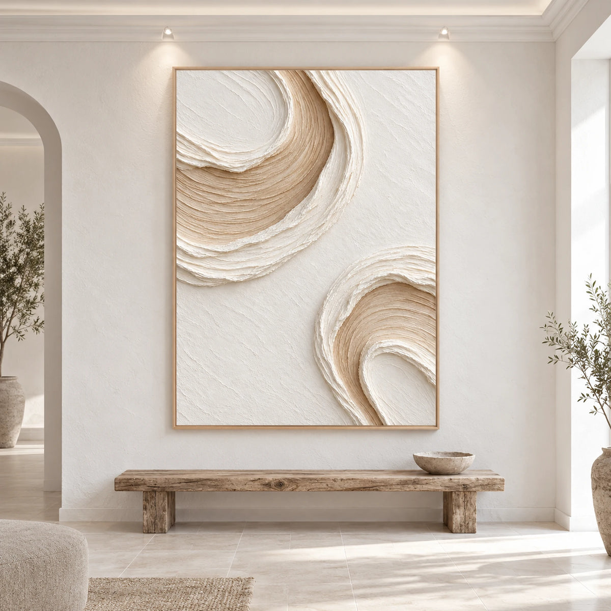 3D Textured Art | Celestial Ivory Rings