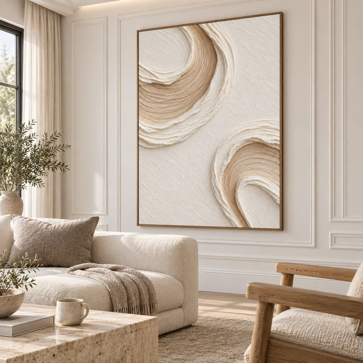 3D Textured Art | Celestial Ivory Rings