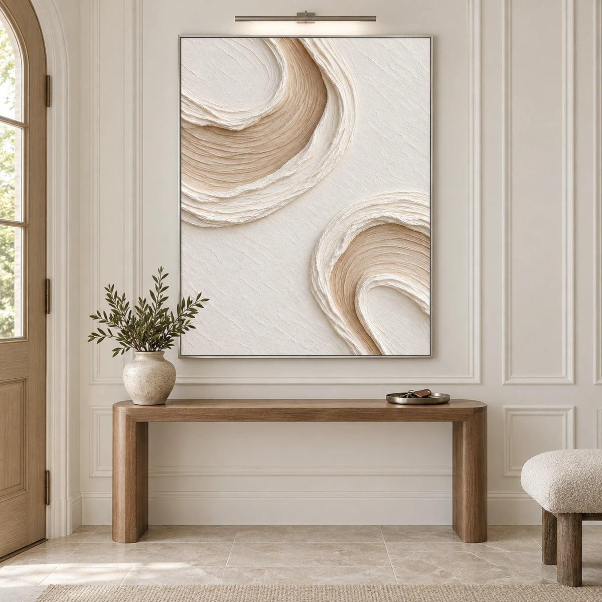 3D Textured Art | Celestial Ivory Rings