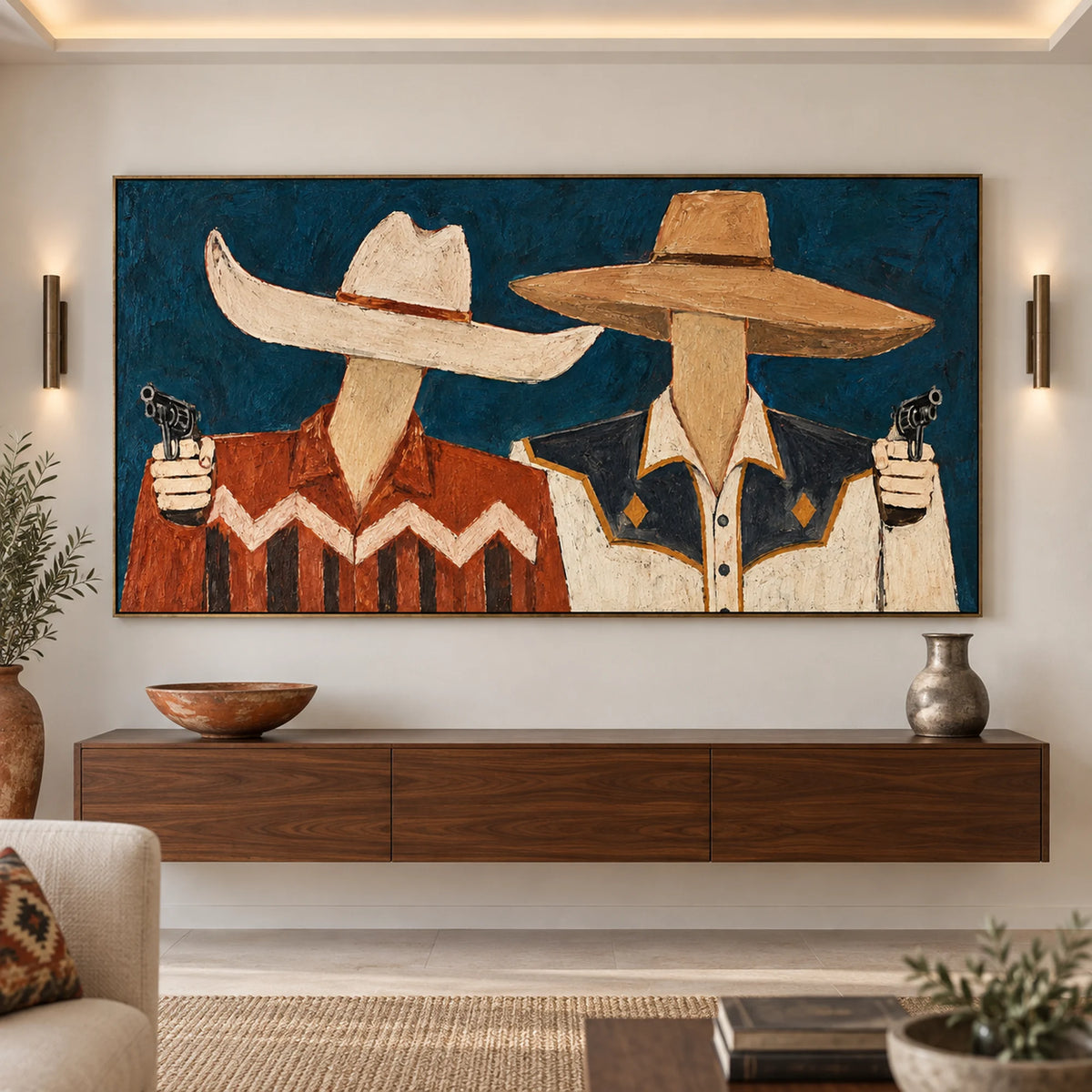 Western Art | Midnight Showdown