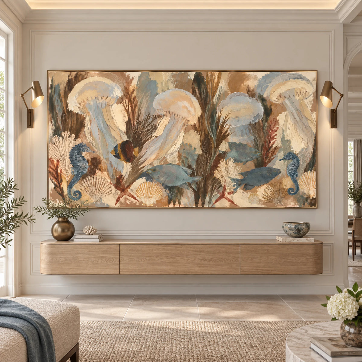 Abstract Art | Seahorse Serenade