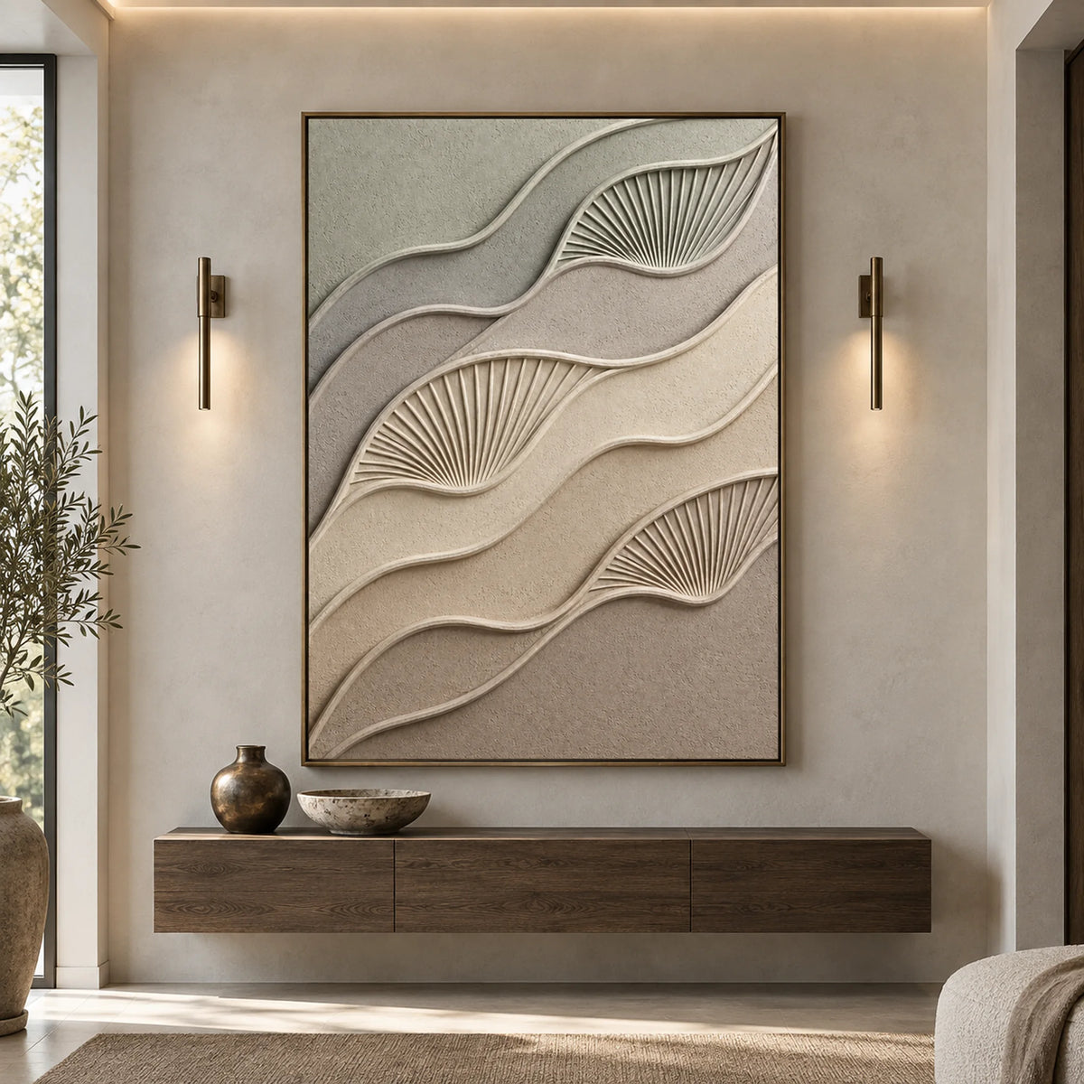 Sculptural wall Art | Flowing Forms