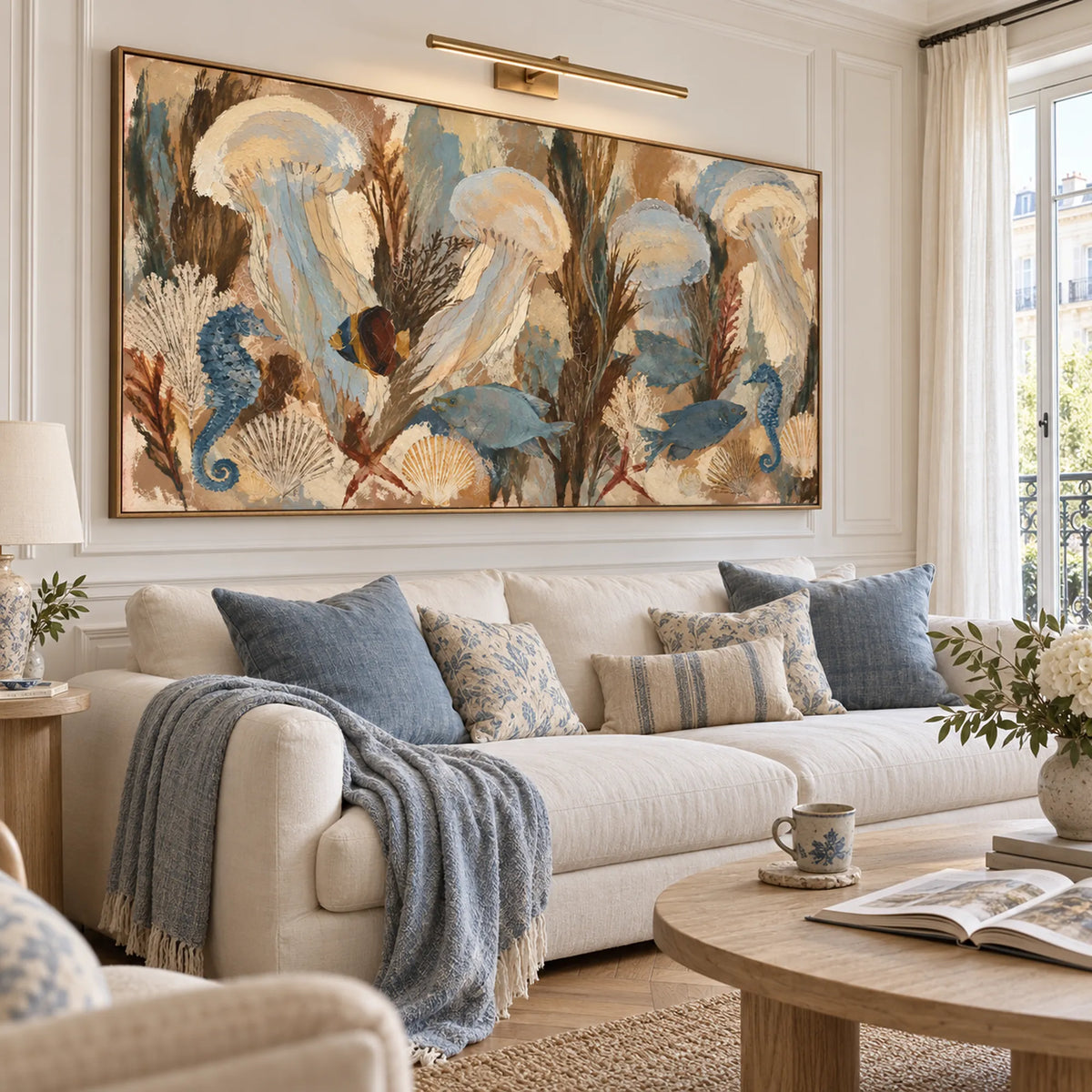 Abstract Art | Seahorse Serenade