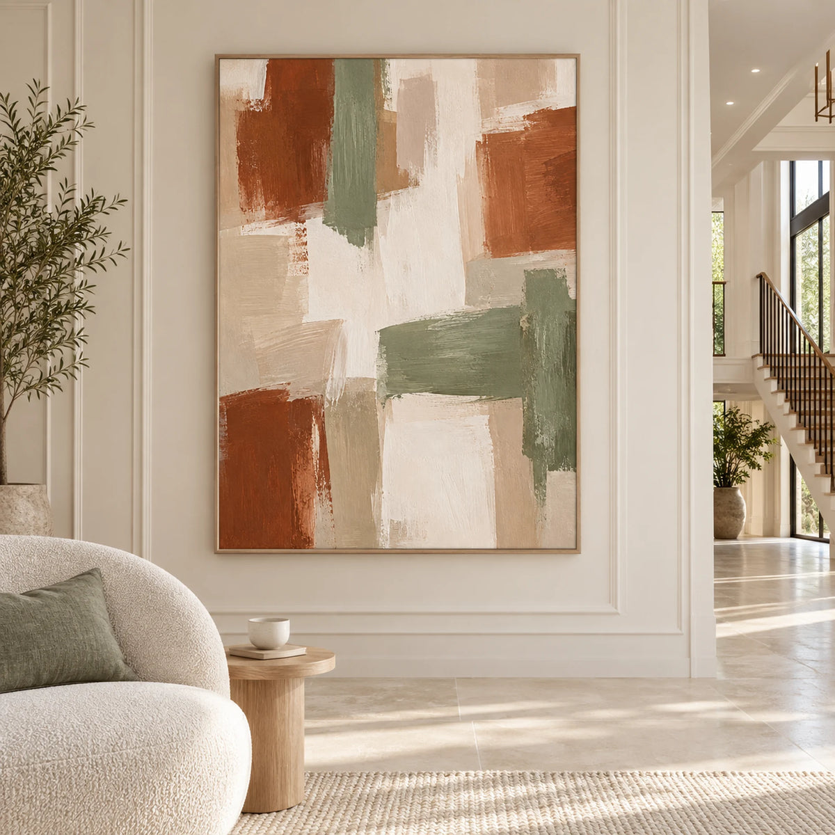 Abstract Art | Terracotta & Sage