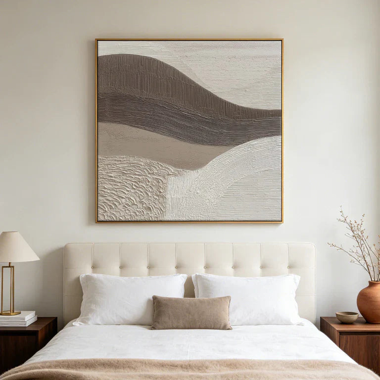 3D Textured Art | Desert Wave Lines
