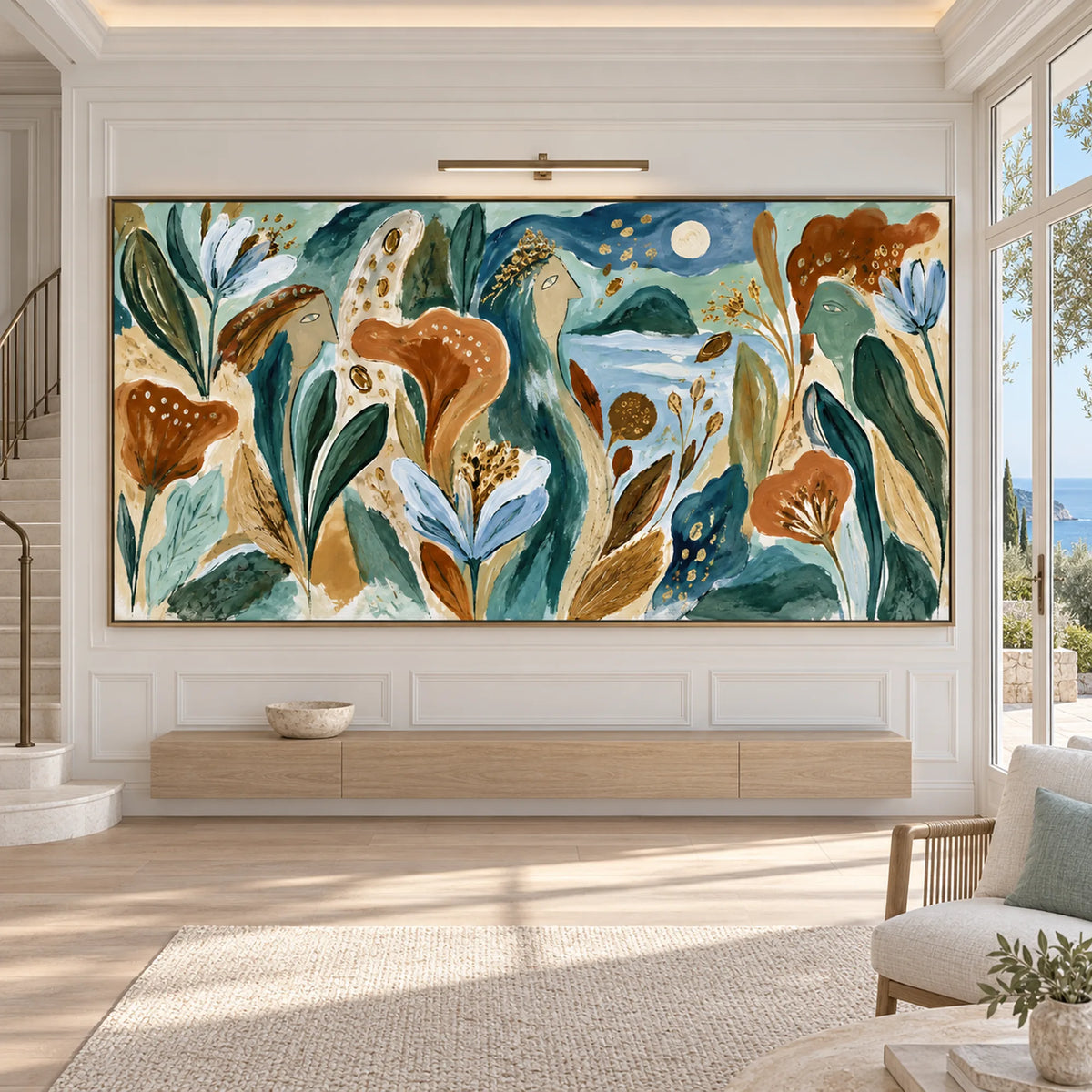 Abstract Art | Moonlit Sisters