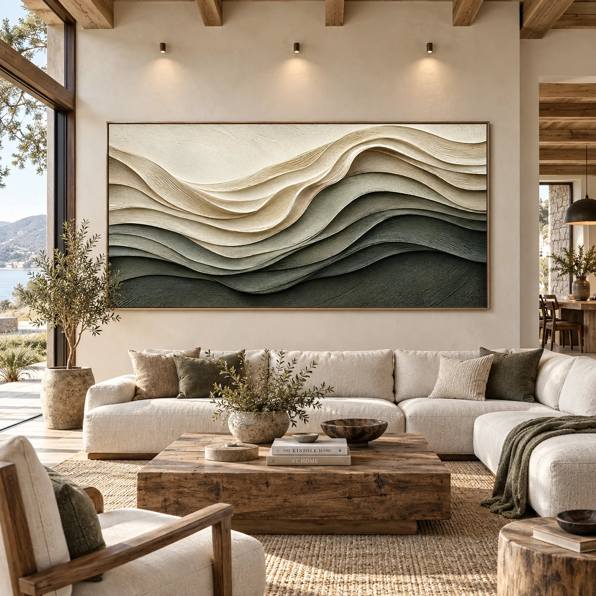 Sculptural wall Art | Layered Current