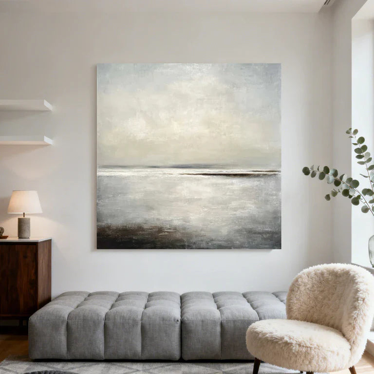 Coastal Oil Painting | Pale Tide