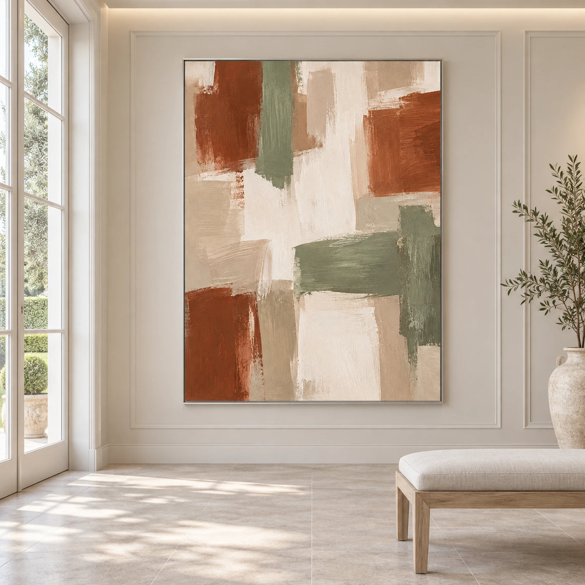 Abstract Art | Terracotta & Sage