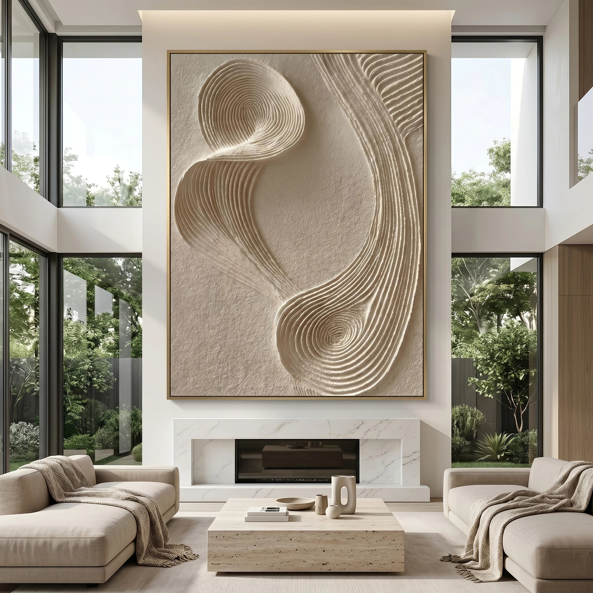 3D Textured Art | Ivory Current