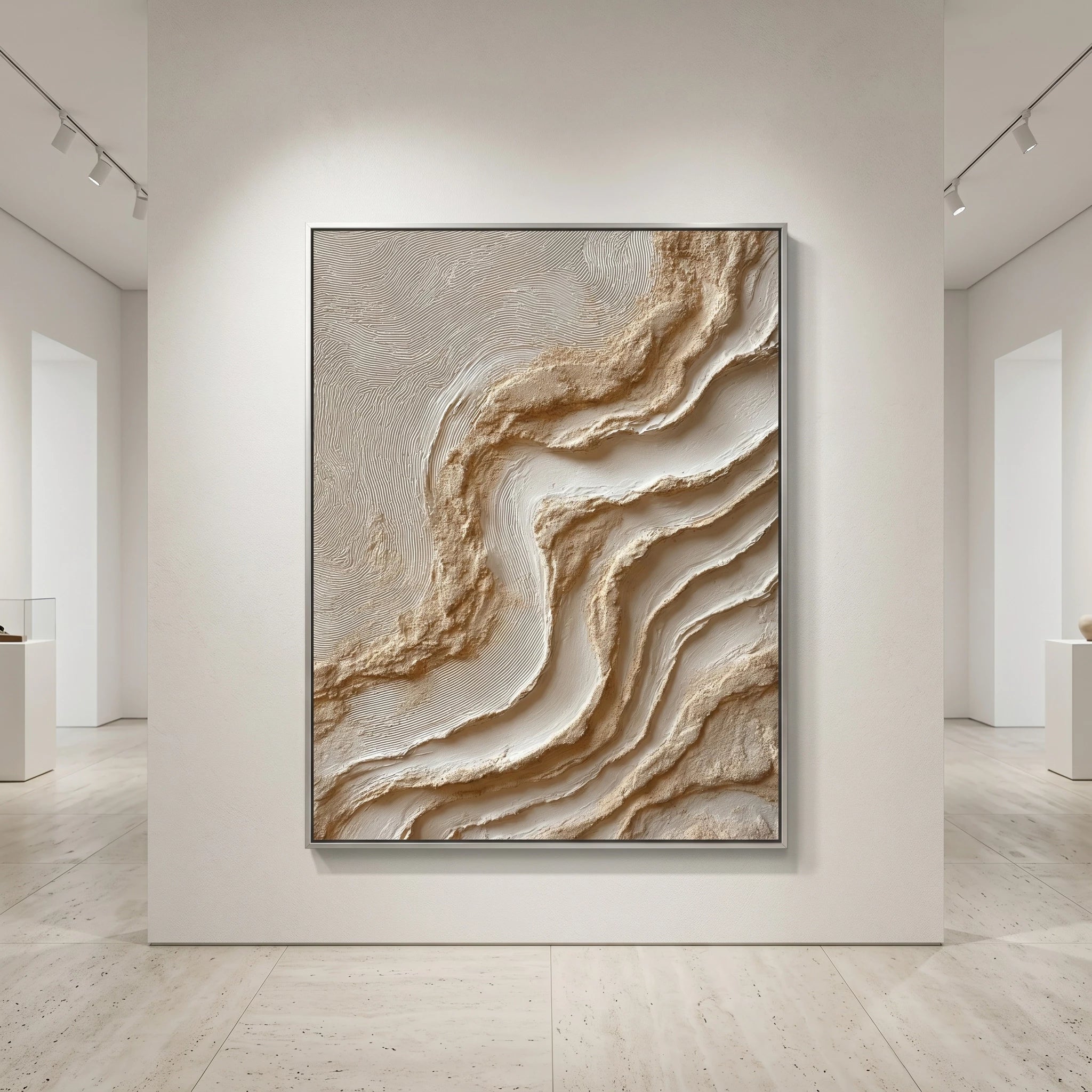 3D Textured Art | Desert Mineral Flow