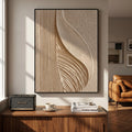 3D Textured Art | Sculpted Sand Wave