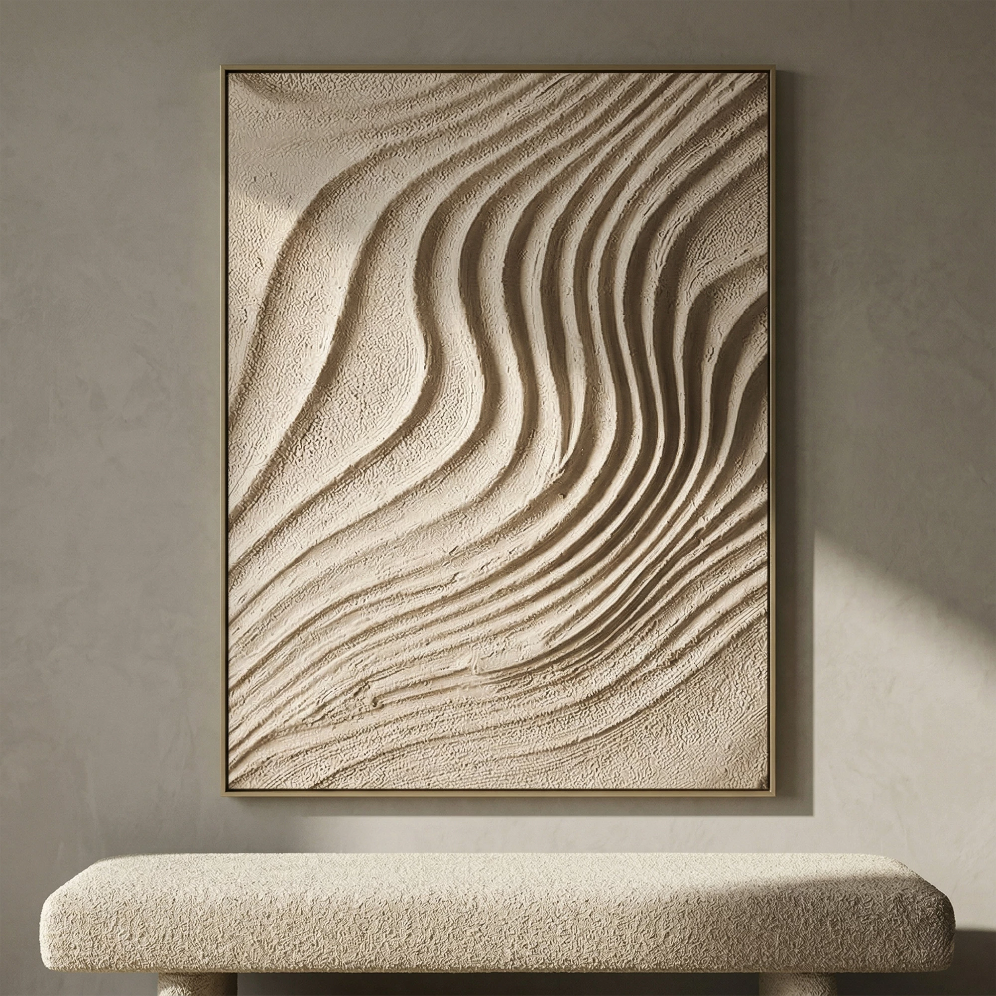 3D Textured Art | Desert Wave Contours