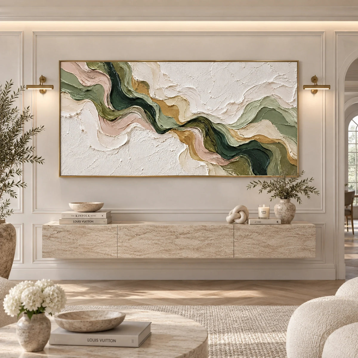 3D Textured Art | Garden Stream