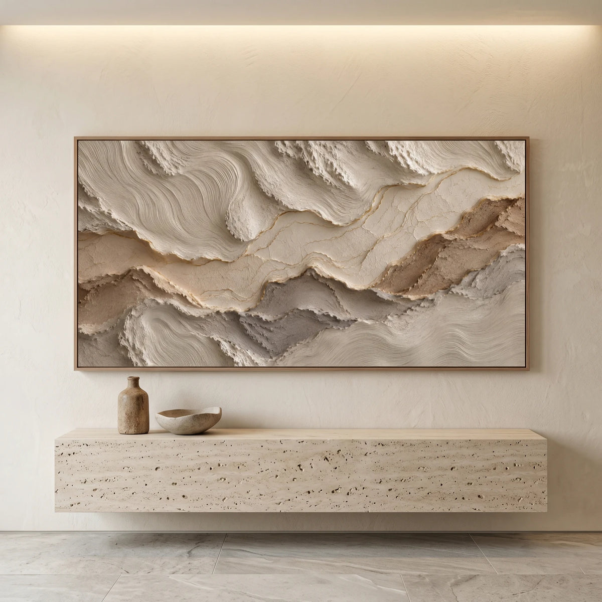 Sculptural wall Art | Tidal Earth Layers