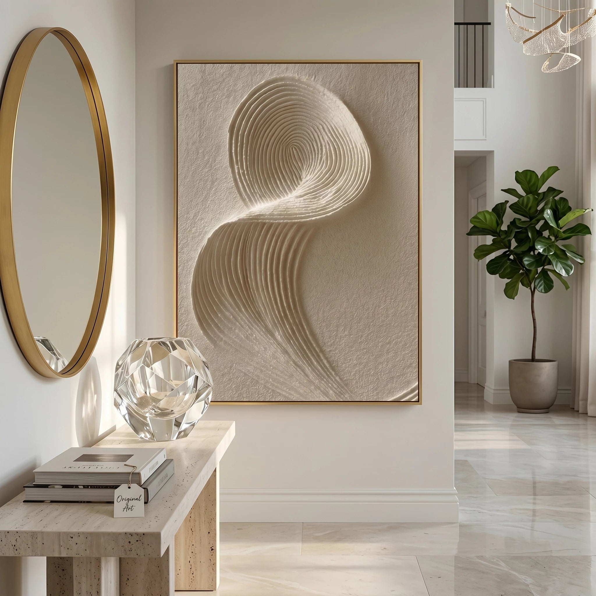 3D Textured art |Whispers in Ivory