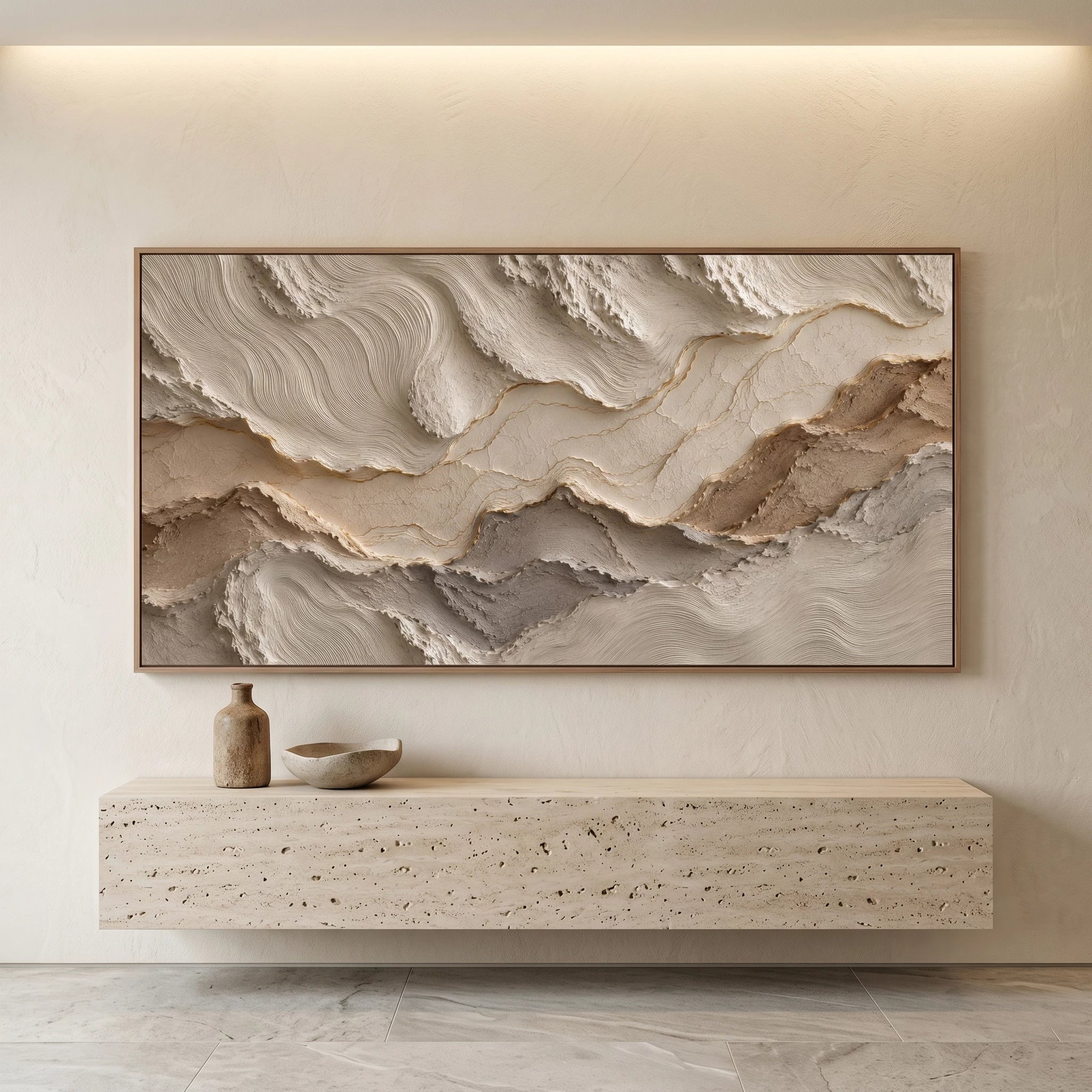 3D Textured Art | Tidal Earth Layers